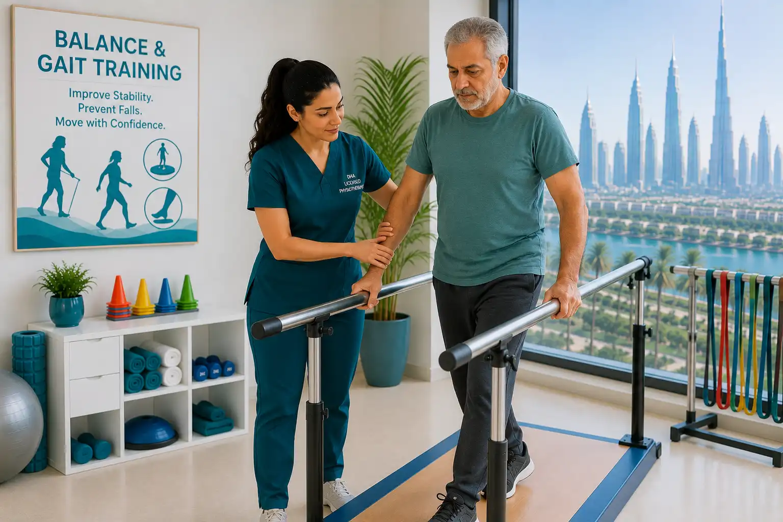 Balance & Gait Training — home physiotherapy in Dubai