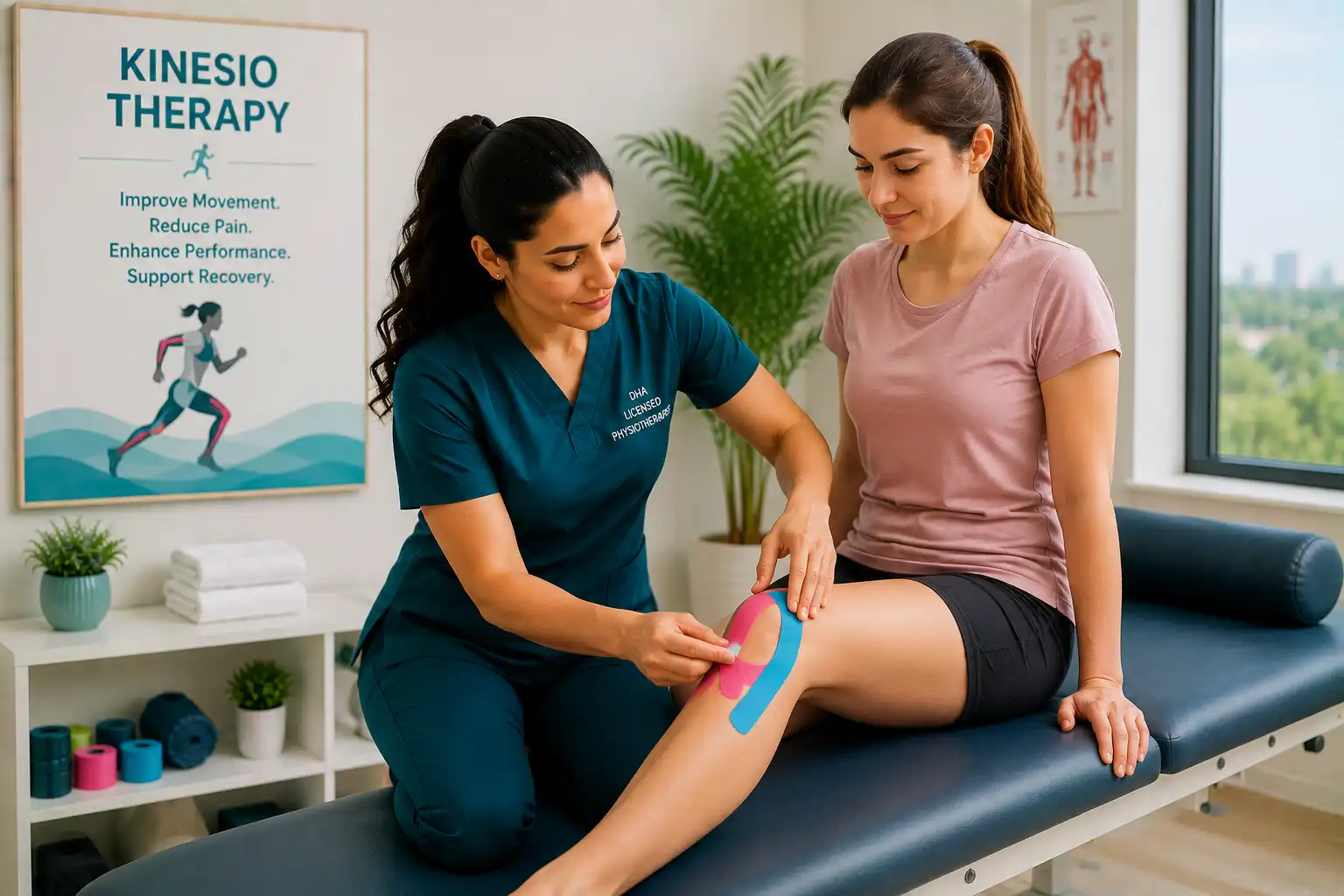 Kinesio Therapy — home physiotherapy in Dubai