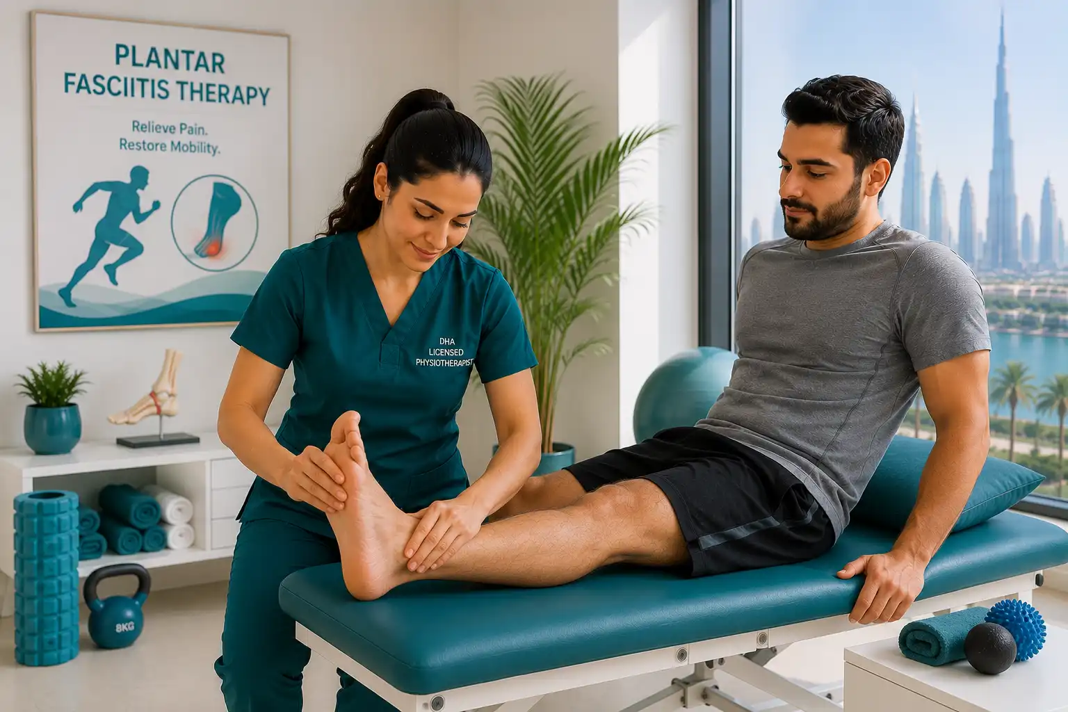 Plantar Fasciitis Therapy — home physiotherapy in Dubai